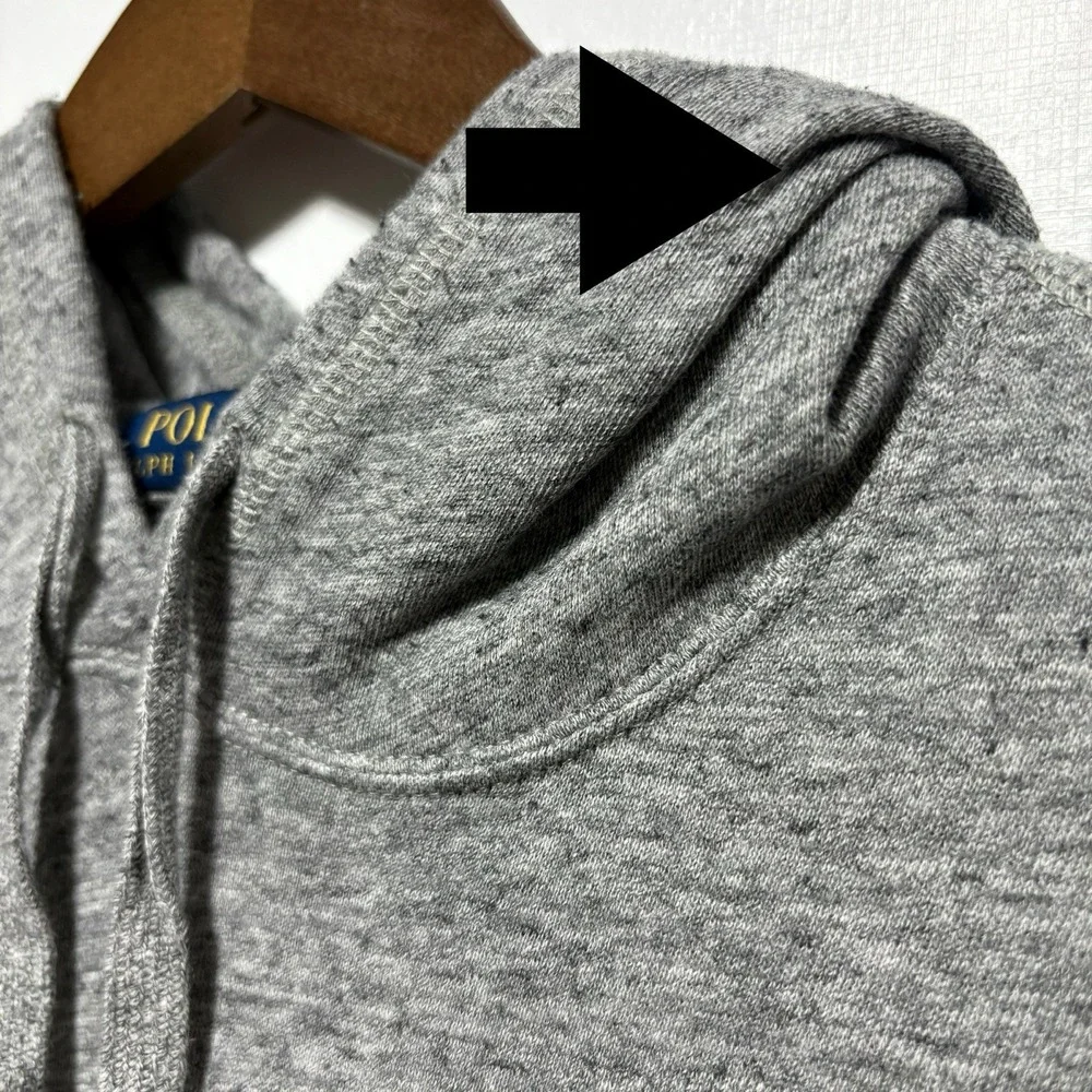 POLO Ralph Lauren Sweatshirt Mens XL Gray Hoodie Front Pocket Pony Logo Comfort